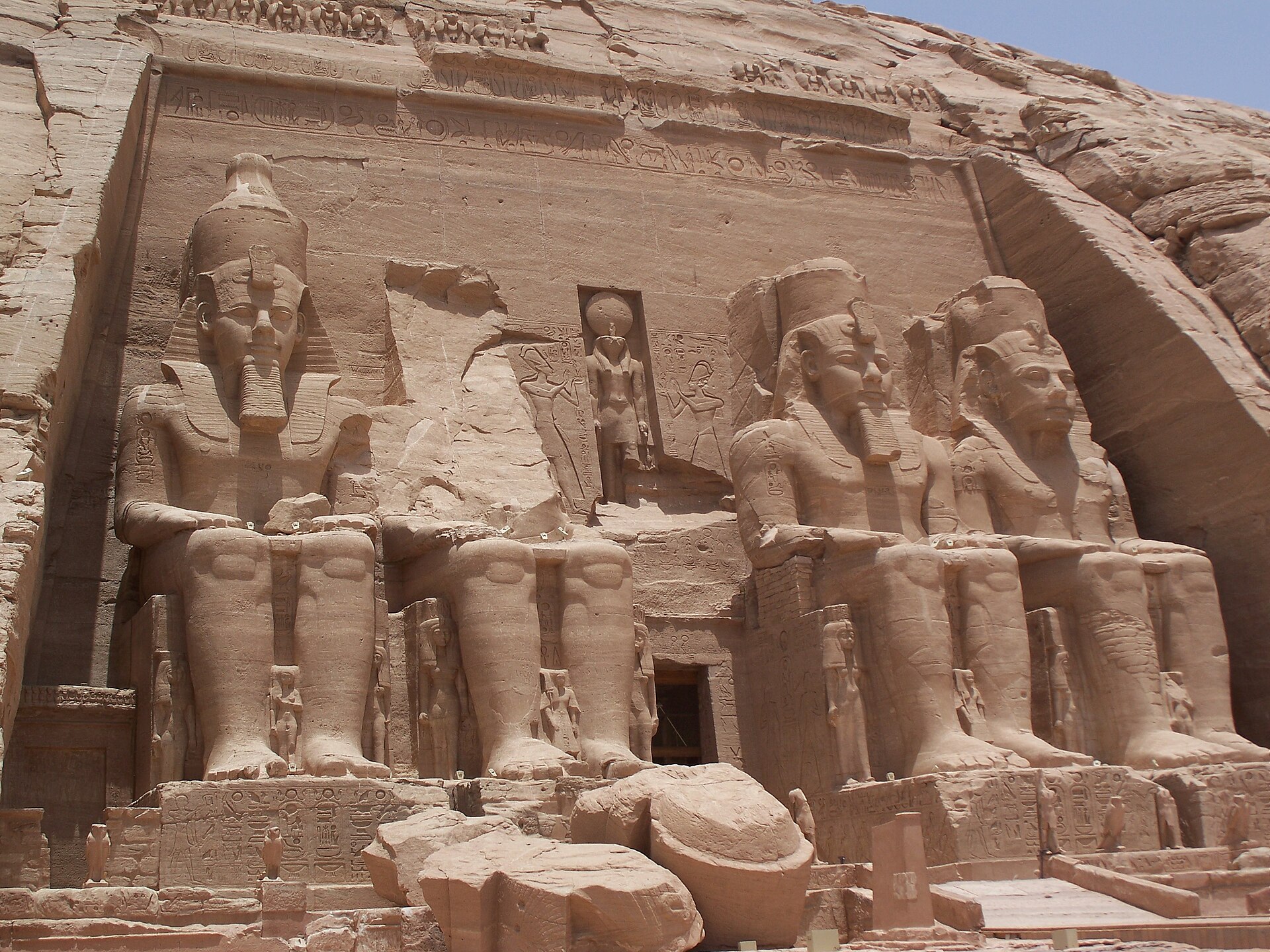 Abu Simbel Temple at sunset